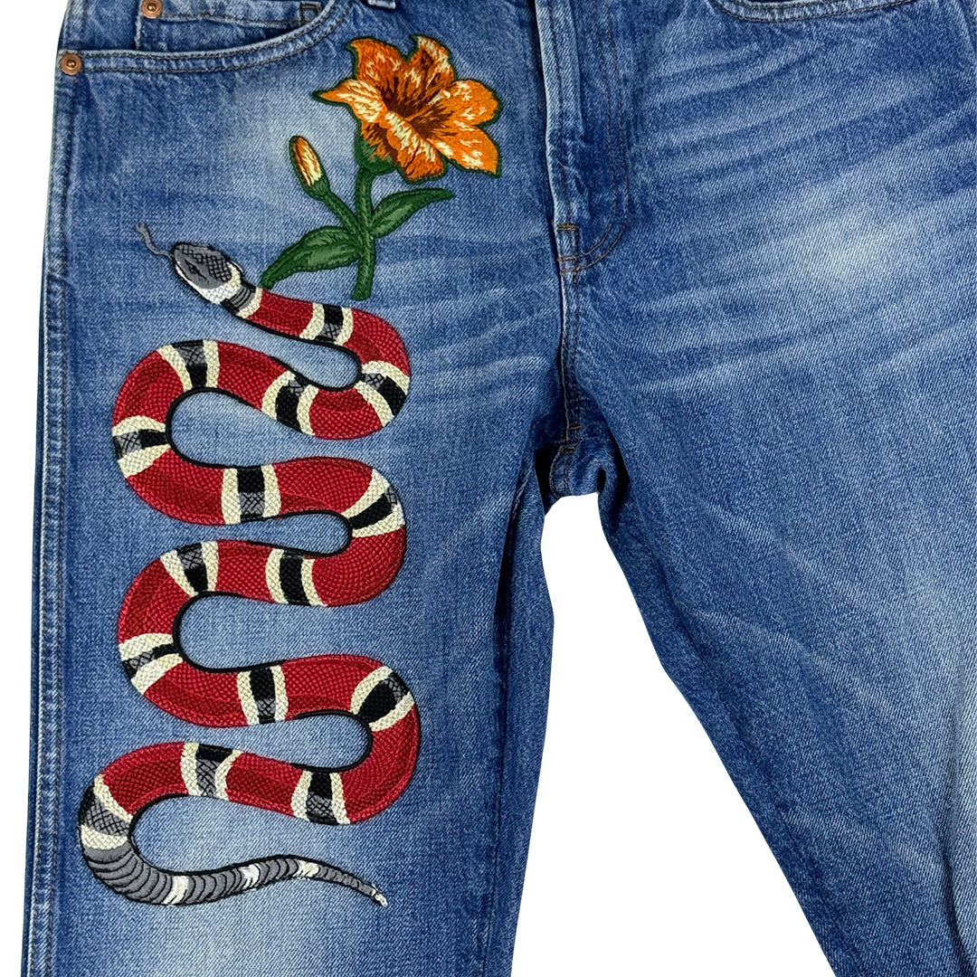 Snake Patch Jeans