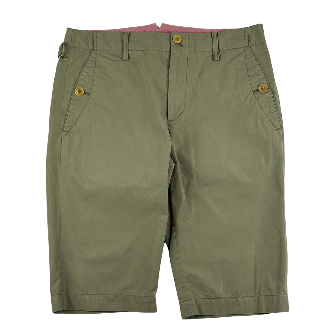 Khaki Side Buckle Shorts