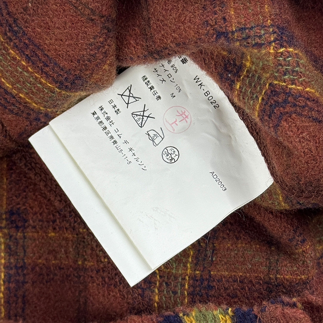 Plaid Exposed Edges Trucker