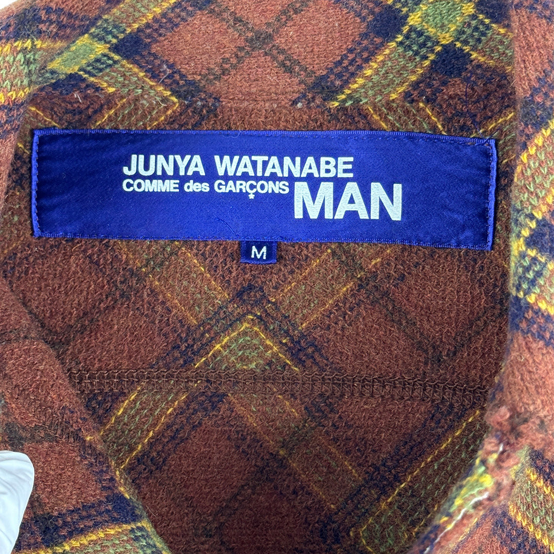 Plaid Exposed Edges Trucker