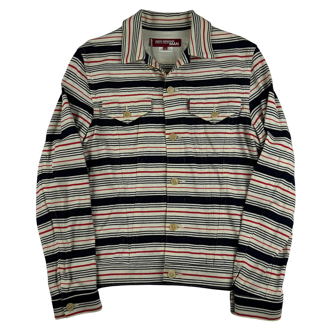 Striped Knit Trucker