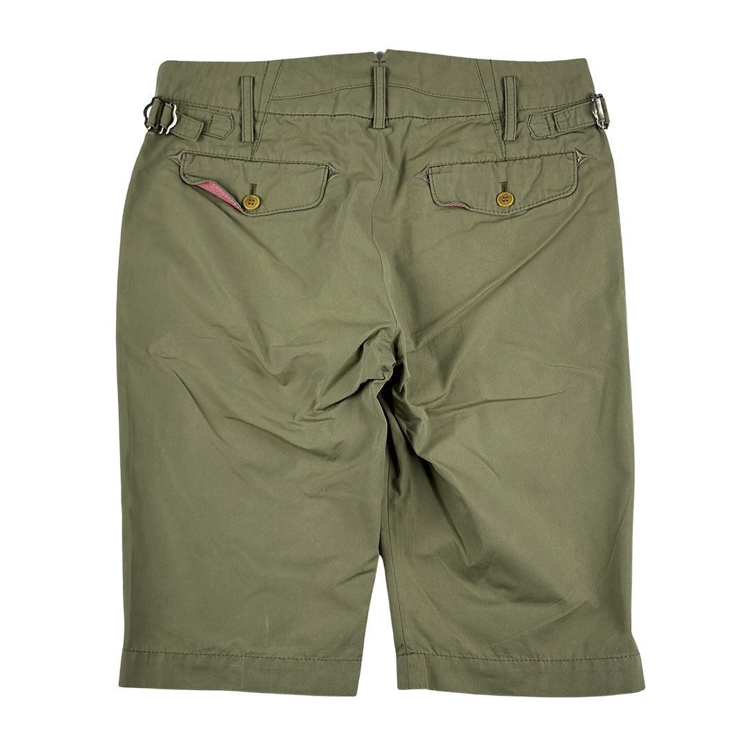 Khaki Side Buckle Shorts
