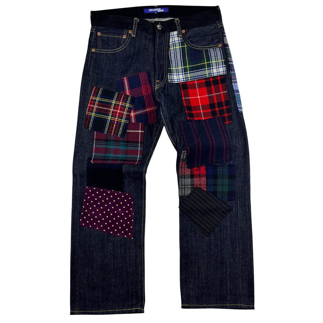 Plaid Patches Denim