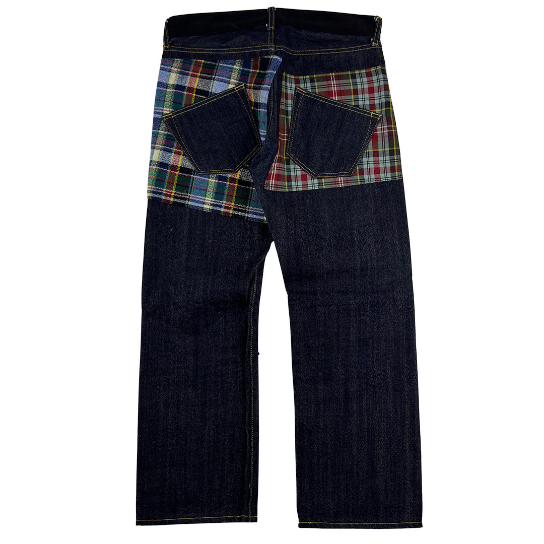 Plaid Patches Denim