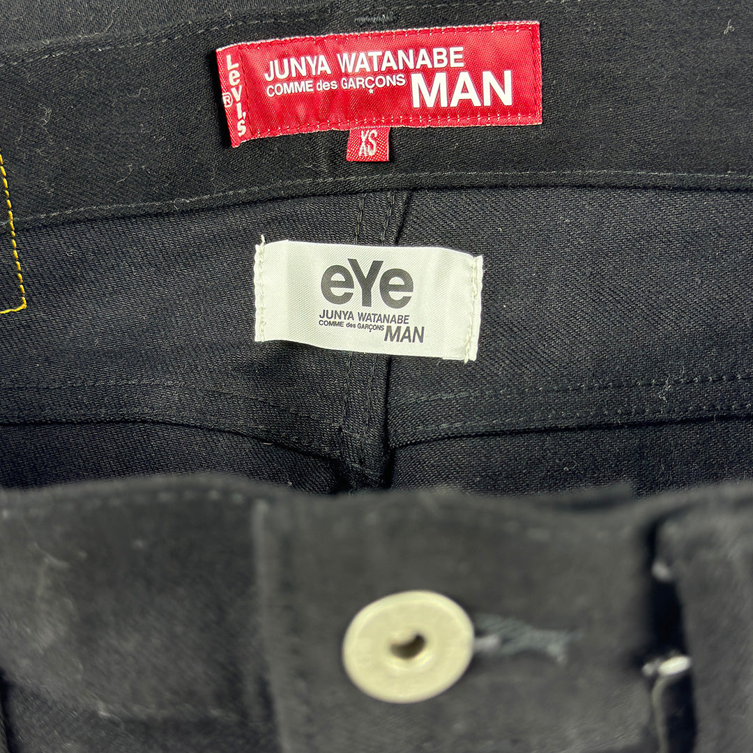 Levis Dark Patches Black Denim