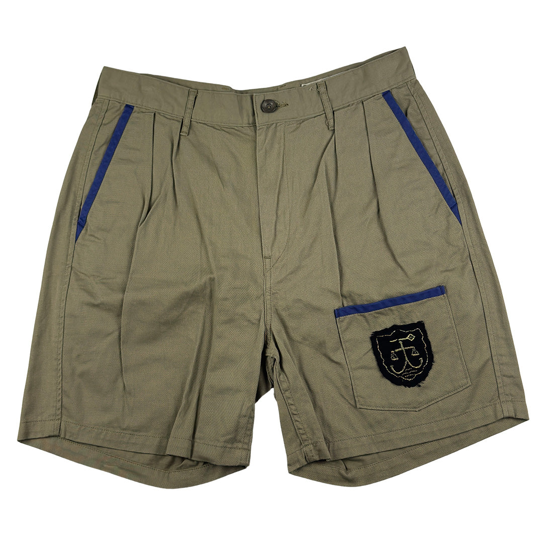 Pleated Patch Khakis