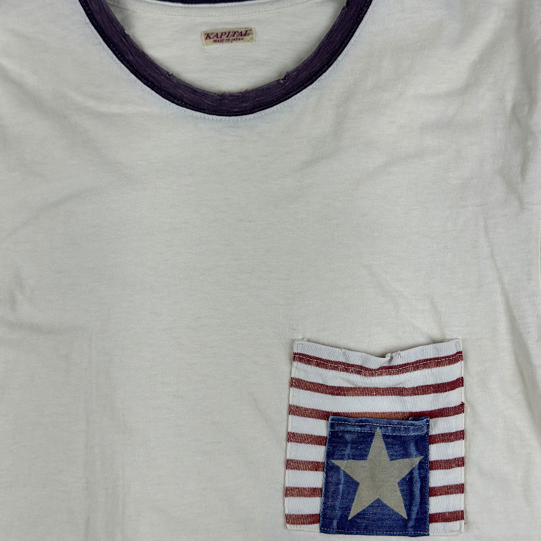 Red, White, and Blue Double Pocket tee