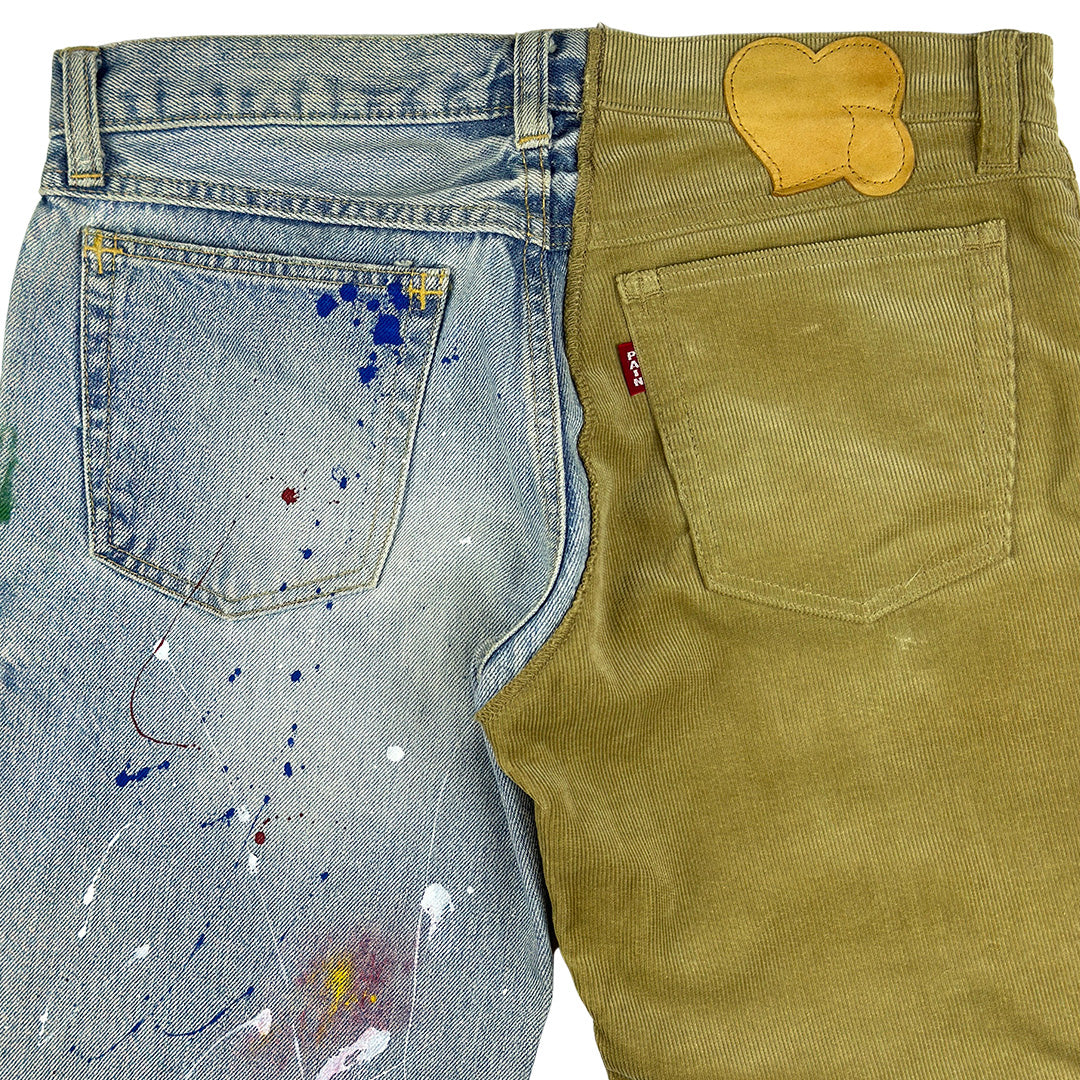 Split Painter Corduroy Jeans
