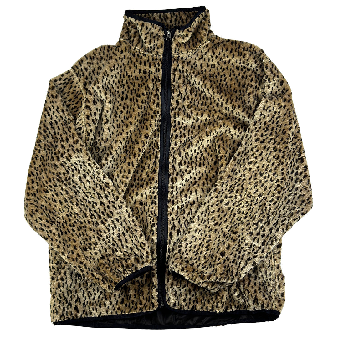 Cheetah Full Zip Fleece Piping Jacket