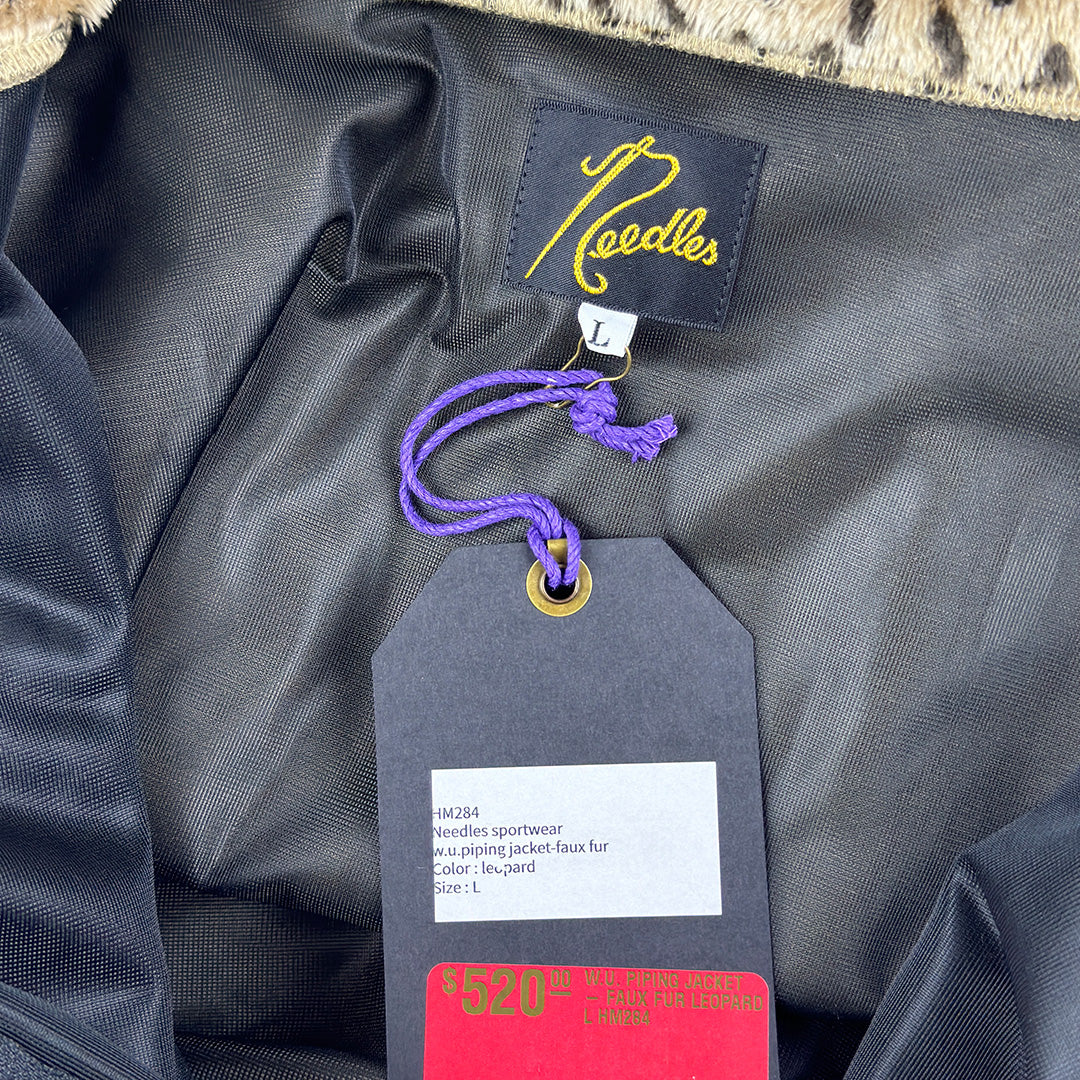 Cheetah Full Zip Fleece Piping Jacket