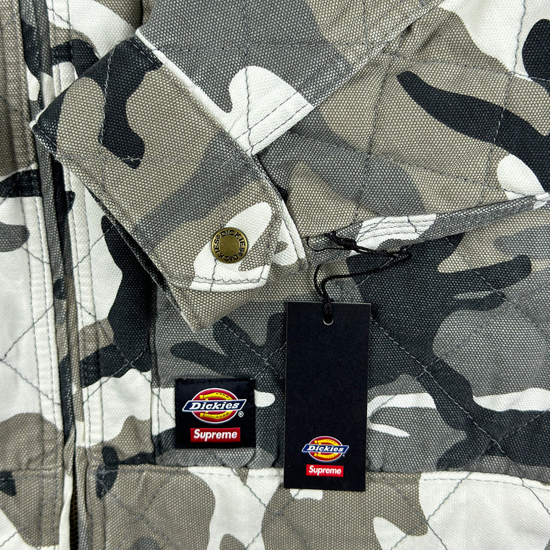 Quilted Snow Camo Work Jacket