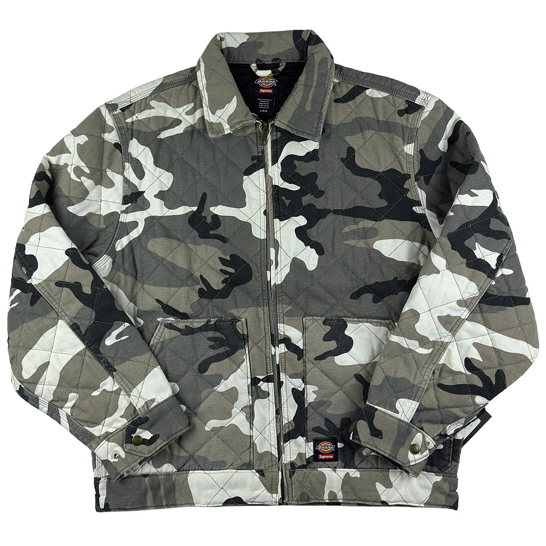 Quilted Snow Camo Work Jacket