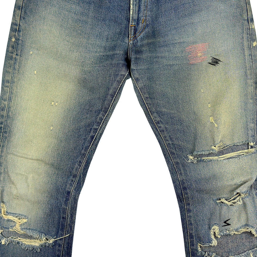 "But Beautiful" Allover Back Patch Denims