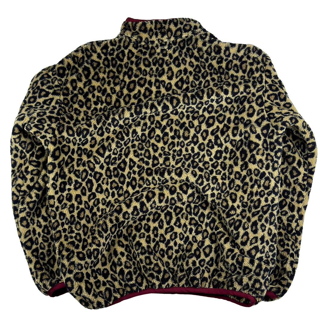 Leopard Snap Closure Fleece