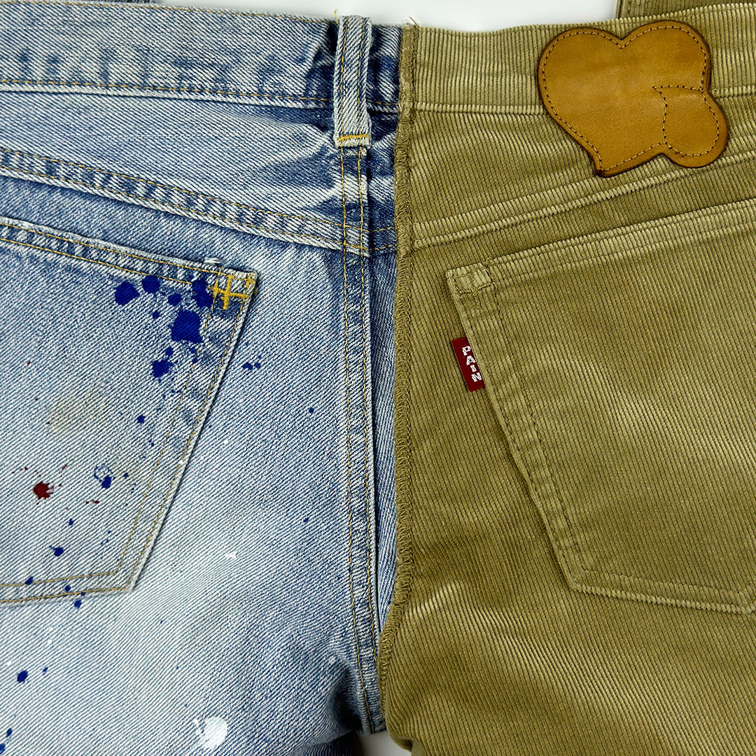 Split Painter Corduroy Jeans