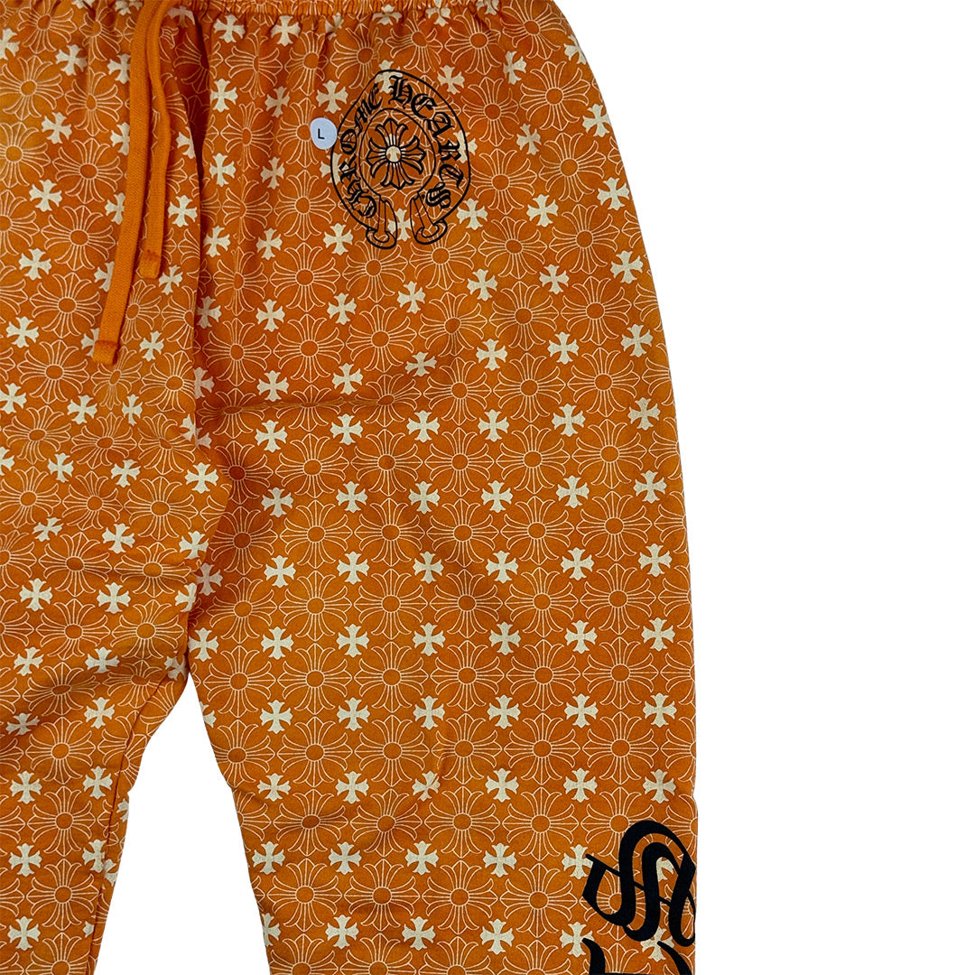 Orange Monogram Sweatpants